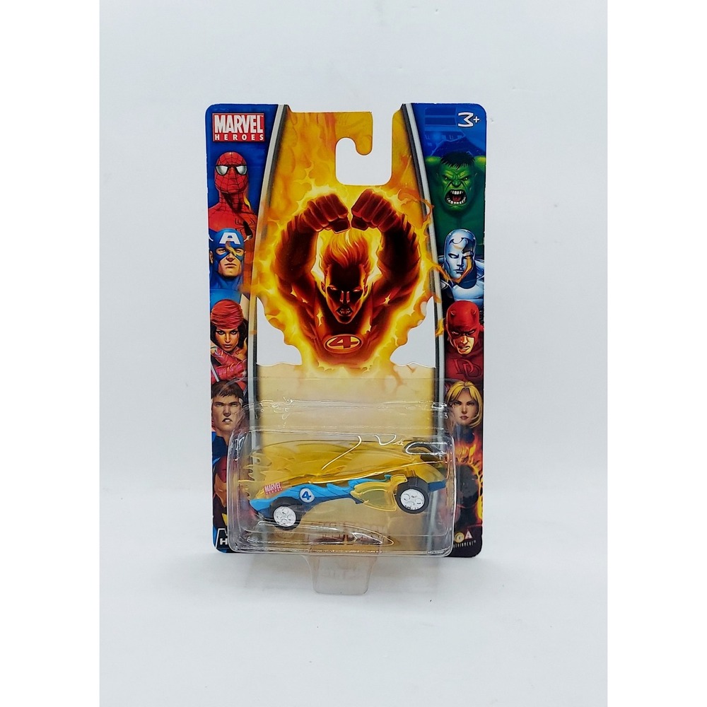 2006 MGA Marvel Heroes Human Torch Die-Cast Car Blue HT130
